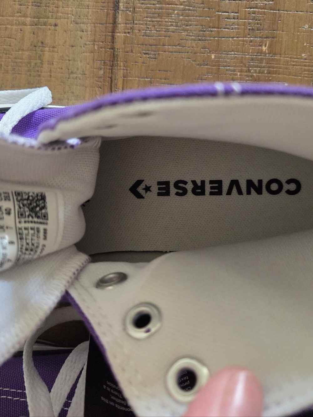 Converse Chuck Taylor All Star High-Top Sneaker Size 9 New Electric Purple Y2K - Picture 8 of 9